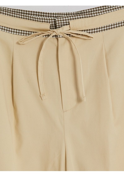 Lcw Modest Yeşil Nakışlı Geniş Paça Kadın Pantolon