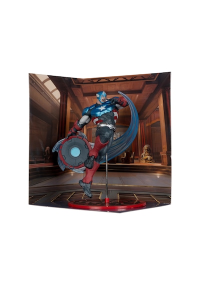 Mcfarlane Toys- Marvel Rivals Captain America 1:10 Scale Collectible