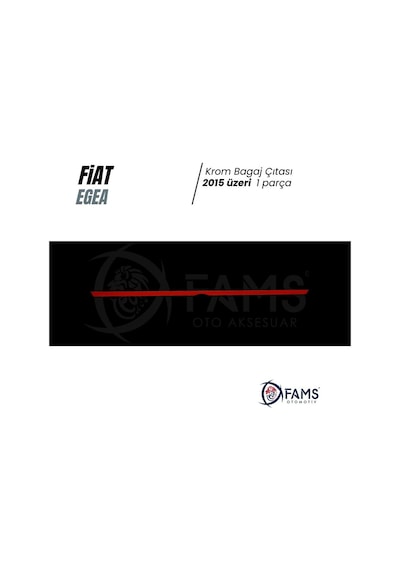 Fiat Egea Sedan Krom Bagaj Çıtası 2015 Üzeri P. Çelik