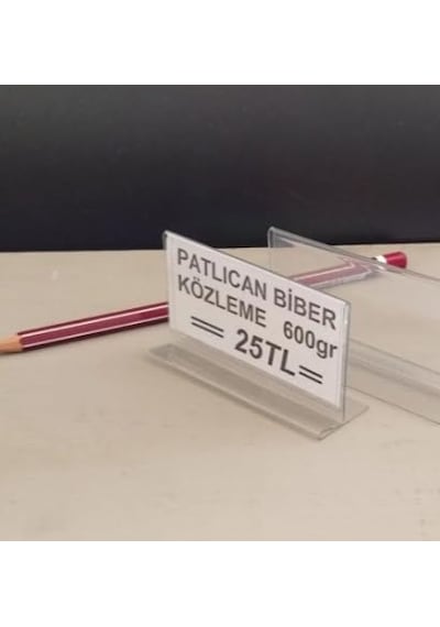Pastane Fırın Etiketlik Kapalı T Tip Kt48 4x8 Cm - 50 Adet Çok Renkli