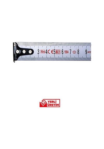 Profesyonel Şerit Metre 10m X 25mm Stoplu, Çelik Şeritli Ve Abs Gövdeli Ölçüm Aleti 5103 10 M