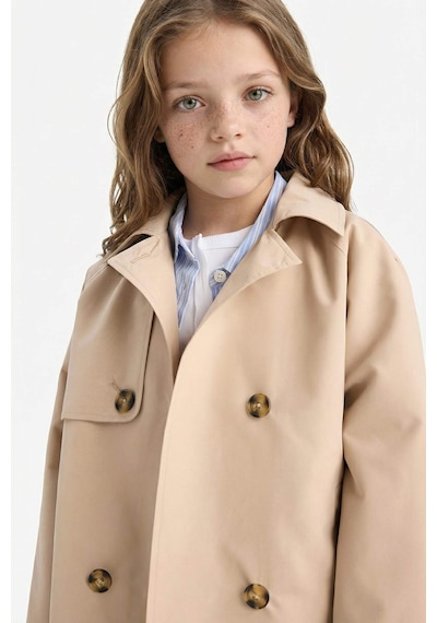 Defacto Kız Çocuk Regular Fit Trençkot D6938a825aubg387 Bej