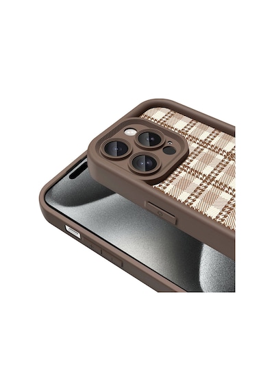 Goocamp Apple Uyumlu iPhone 14 Pro Kılıf Kamera Korumalı Baskılı Arka Yüzey Klas Kapak - Siyah Siyah