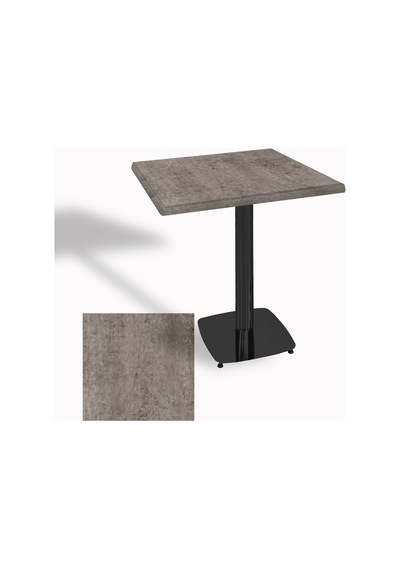 Tokyo Kare Masa Esb 60x60 Cm - Werzalit, Wermodin Ve Allzalit Tabla - Kahve Oxid Çok Renkli