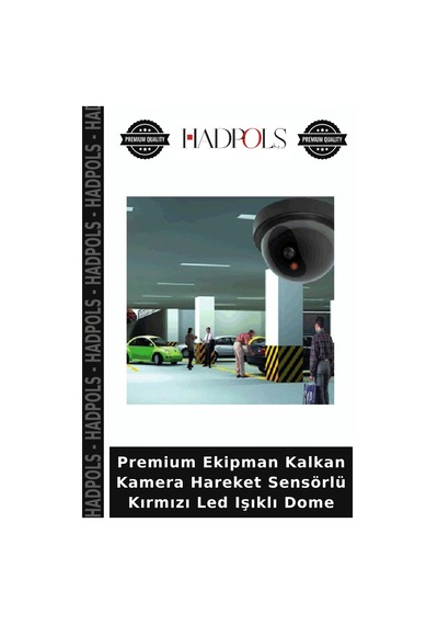 Premium Ekipman Kalkan Kamera Hareket Sensörlü Kırmızı Led Işıklı Dome