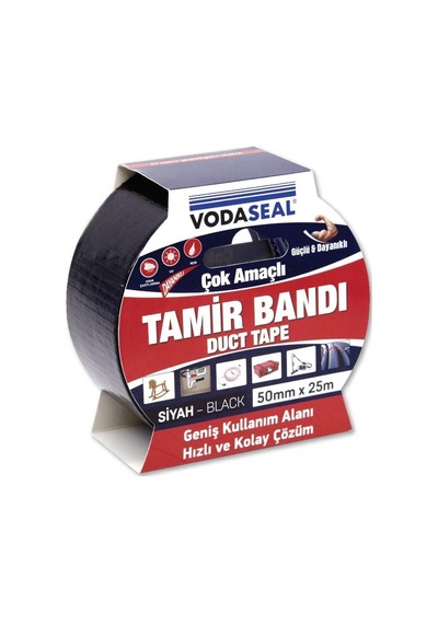 Duct Tape Tamir Bandı 50 Mm 25 Metre Siyah