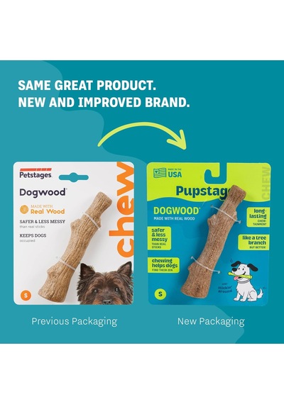 Petstages Kızılcık Ahşap Alternatif Köpek Çiğneme Oyuncağı, Küçük