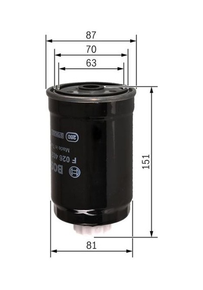 BOSCH F026402070 DİZEL FİLTRE