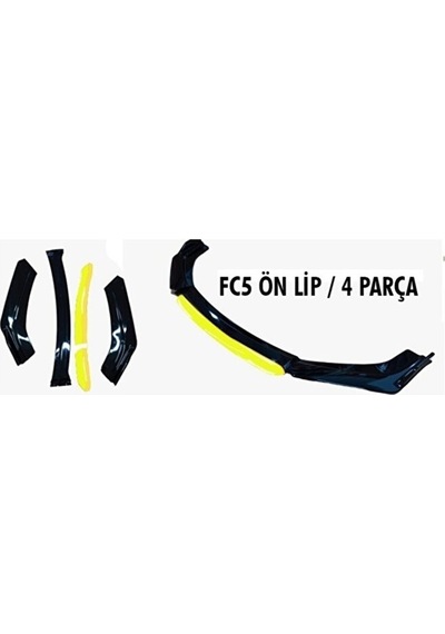 İtibar Honda Civic Fc5 Ön Tampon Lip 4 Parça