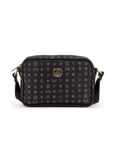 Bilik Deri Monogram Siyah Kadın Çapraz Askılı Çanta Nv 1002-mg 001