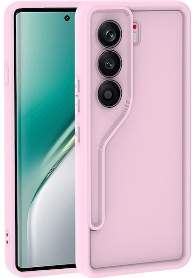 Tecno Camon 40 Pro Kılıf Kamera Korumalı Ananas Silikon Kapak Pembe