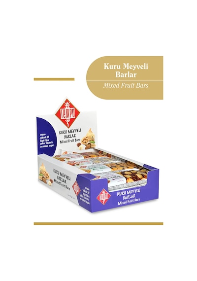 5'li Meyveli Bar Lezzet Paketi X 10 Adet 5 Çeşit