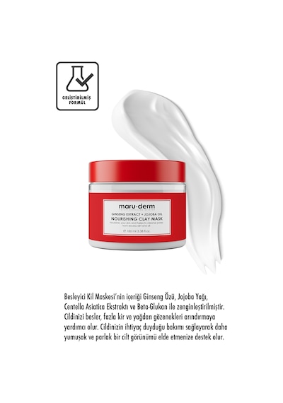 Maruderm Ginseng Özü + Jojoba Yağı Besleyici Kil Maskesi 100 ML