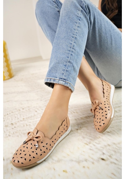 Nesil Shoes Canpa 228 Nude Delikli Yazlık Günlük Kadın Babet-nude Ten Nesil Shoes Canpa 228 Nude Delikli Yazlık Günlük Kadın Babet-nude Ten
