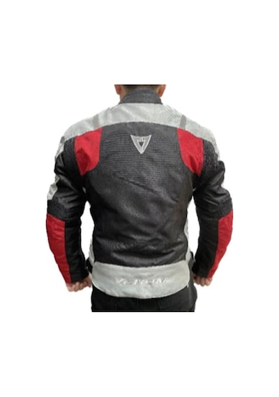 Venom Air Racing 4 Mevsim Motosiklet Montu Gri - Siyah - Kırmızı