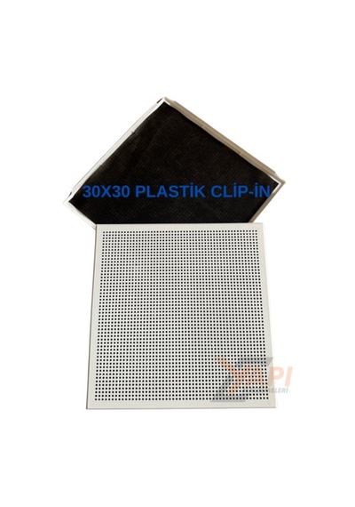 30 X 30 Clip-ın Plastik Asma Tavan Tam Takım Plastik Sistemi 15 M2