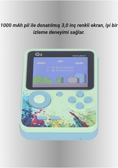 Mey İthalat Tv Bağlantılı 500 Oyunlu Mini Gameboy Konsol