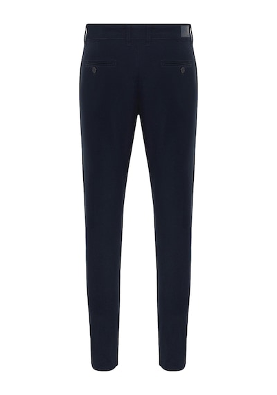 Süvari Lacivert Slim Fit Armürlü Pantolon