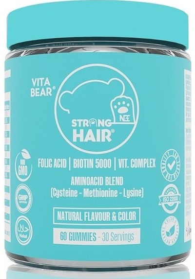 Vita Bear Strong Hair Biotin İçeren Gummy 60 Adet