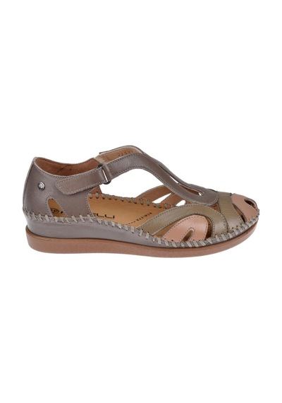 Forelli Hakiki Deri Comfort Kadın Sandalet For-22521 Vizon-vizon Vizon