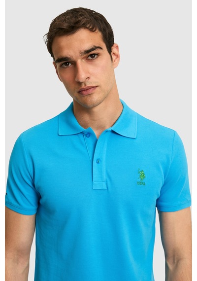 U.s. Polo Assn. Erkek Kobalt Tişört Basic 50322304-vr077
