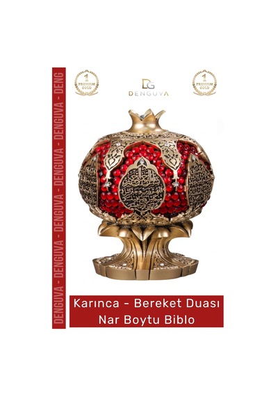 Biblo Sarı Polyester Dekoratif Orta Boy Ev Ofis Şık Tasarım Modern Bereket Nar Boytu Biblo