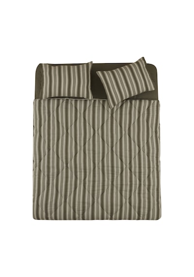 Karacahome Sarah Anderson Barlet Tek Kişilik Comfort Set Çizgili Yeşil