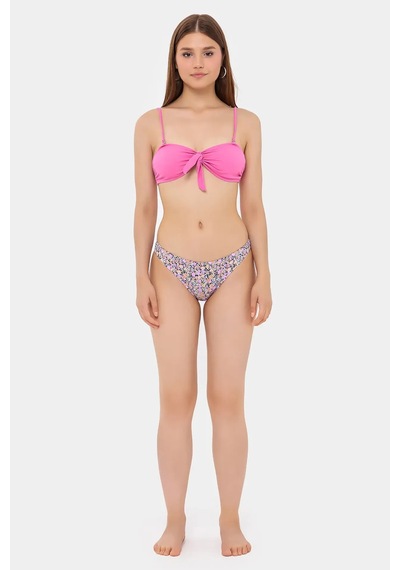 Hiccup Yay Detaylı Bikini Takımı Karanfil Pembesi