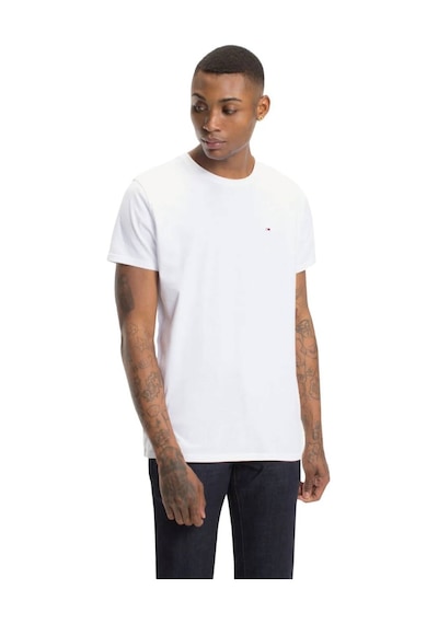 Tommy Jeans Erkek Tişört-dm0dm04411 Beyaz