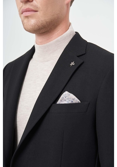İmza Siyah Baskılı Gabardin Mono Yaka Tam Astar Çift Yırtmaç 2 Düğme 4 Drop Comfort Fit Classic Ceket 1002245157 Siyah İmza Siyah Baskılı Gabardin Mono Yaka Tam Astar Çift Yırtmaç 2 Düğme 4 Drop Comfort Fit Classic Ceket 1002245157 Siyah