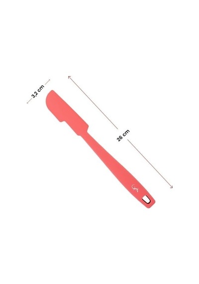 Lurch - Platin Silikon Mini Hamur Kazıyıcı 26 Cm Somon - Yanmaz, Yapışmaz, Bükülmez, Çizmez, Tat Ve Koku Bırakmaz - 240065