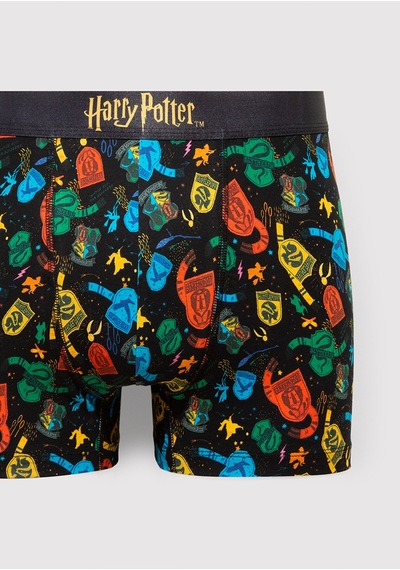 Mavi - Harry Potter Baskılı Siyah Boxer 0912218-900 Siyah