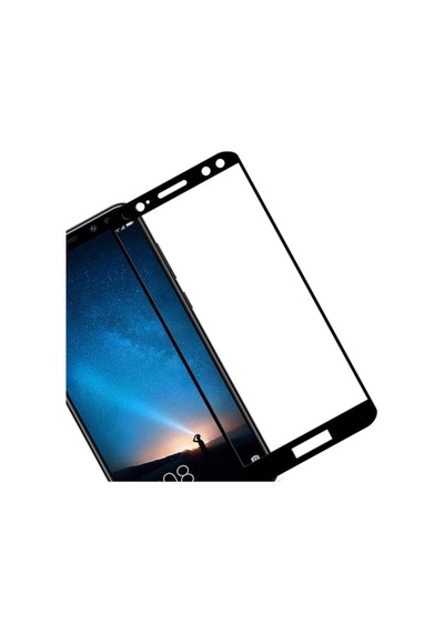 Huawei Mate 10 Lite Siyah 5D Tam Kaplayan Ekran Koruyucu Cam