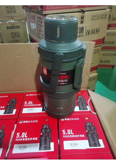 Tnt-8695835420011-okadı Outdoor Yeşil Kulplu Paslanmaz Çelik Termos 5l
