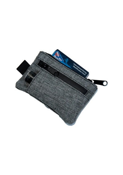 Amfibi Erkek Cüzdan Su Geçirmez Fermuarlı Edc Organizer Çanta Ve Kartvizitlik Siyah