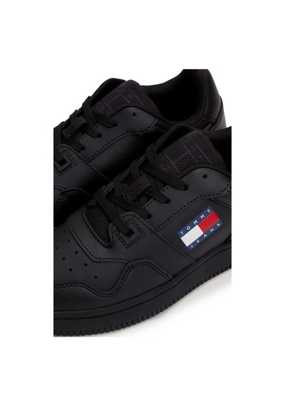 Tommy Hilfiger Tjw Retro Basket Ess Siyah Kadın Sneaker Siyah