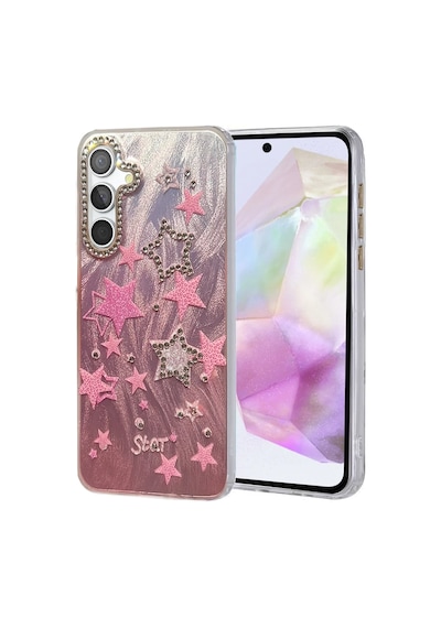 Samsung Uyumlu Galaxy A35 5g Uyumlu Kılıf Blade Aynalı Desenli Kapak - Desen 7