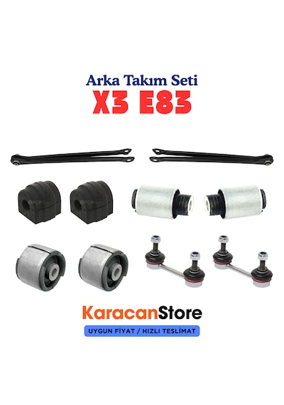 Bmw X3 Serisi E83 Kasa Arka Salıncak Alt Takım Seti -