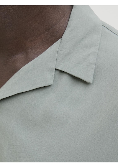 Jack & Jones Erkek Kısa Kollu Gömlek - Jeff - 12268443 Iceberg Green Çok Renkli