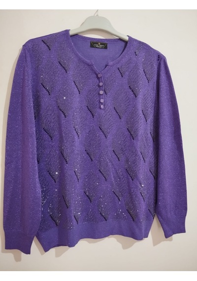 Anne Moda Ankara Üstün Kalite, Standart Beden, Kapri Kollu, Pamuk-akrilik Karışımı, Şık, Triko Kazak/bluz Mor Anne Moda Ankara Üstün Kalite, Standart Beden, Kapri Kollu, Pamuk-akrilik Karışımı, Şık, Triko Kazak/bluz Mor