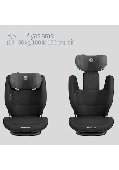 Maxi-Cosi Rodifix Pro I-Size Isofix'li 15-36 kg Çocuk Oto Koltuğu Authentic Black