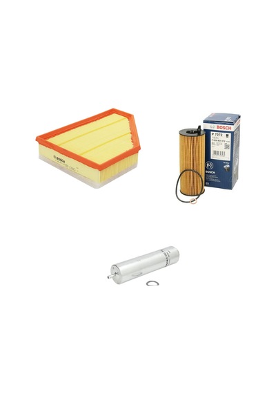 Bosch Filtre Bakım Seti Bmw 1 Serisi E81 E87 118 D Dizel 2005-2009 Hava + Yağ F. + Yakıt Filtre Bosch