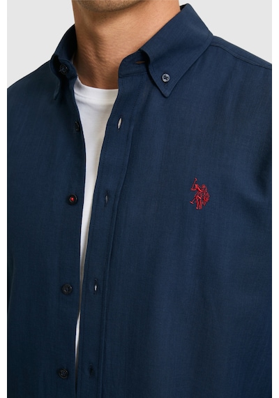 U.s. Polo Assn. Erkek Lacivert Gömlek Basic 50324660-vr033