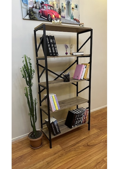 Modern Style Home Metal Kitaplık 5 Raflı Çok Amaçlı Dosya Kitap Rafı Ofis Salon Raf 150 Cm Ceviz Kahverengi Modernk03 Modern Style Home Metal Kitaplık 5 Raflı Çok Amaçlı Dosya Kitap Rafı Ofis Salon Raf 150 Cm Ceviz Kahverengi Modernk03