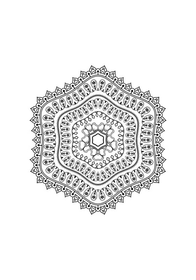 Yaratıcı Mandala Boyama Kitabı Zoru Sevenler İçin