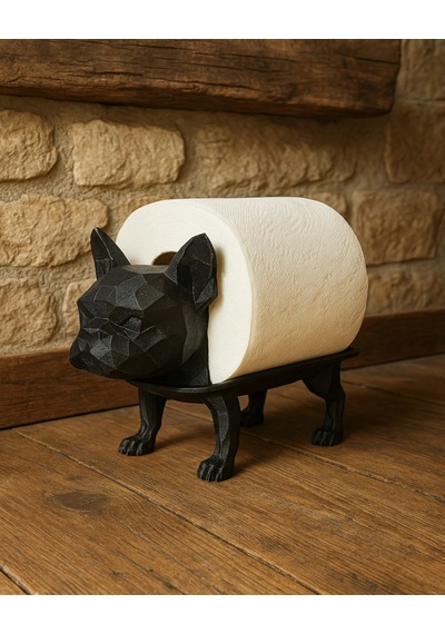 Dekoratif Tuvalet Kağıdı Pratik Ev Dekorasyon Bulldog Tuvalet Tasarım 14 X 12 Cm