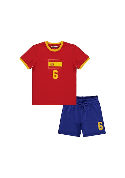 Civil Boys Spain Baskılı 2'li 10-13 Yaş Takım - Pamuk Forma - Kırmızı Civil Boys Spain Baskılı 2'li 10-13 Yaş Takım - Pamuk Forma - Kırmızı