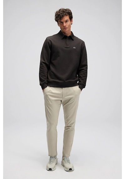 Ellesse Erkek Polo Yaka Sweat Em607-kh Koyu Haki Koyu Haki