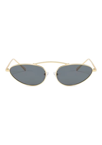 Orveno Altın Metal Çerçeve Füme Cam Pilot Vintage Retro Güneş Gözlüğü Rose Gold