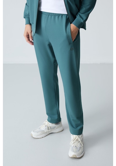 Tommy Life Orman Yeşili Pamuklu Kalın Yumuşak Dokulu Comfort Fit Basic Erkek Eşofman Takım - 85260 Yeşil